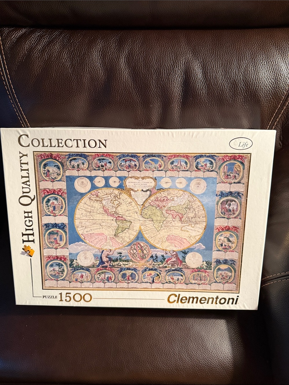 Clementoni old map puzzle.  1500 pieces. Jigsaw puzzle